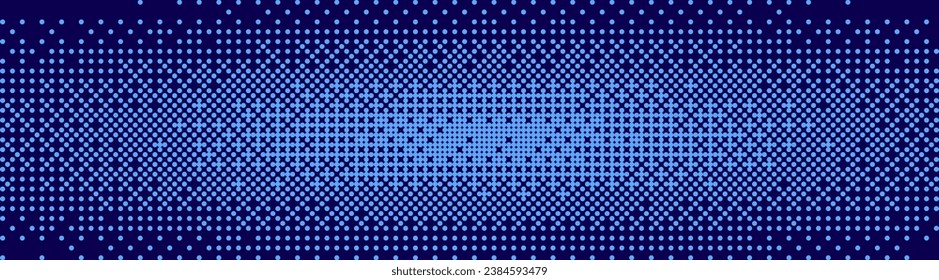 Pixel Art Dither Ocean Texture. Bitmap 8-bit Style Noise Pixel Art Background. Vector Illustration. Vintage Retro Console Game Pixel Background.