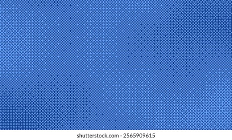 Pixel Art Dither Ocean Texture. Bitmap 8-bit Style Noise Pixel Art Background. Vector Illustration. Vintage Retro Console Game Pixel Background.