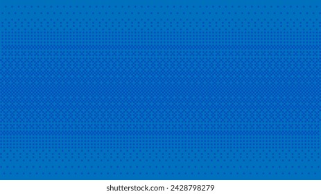 Pixel art dithering background in blue sky and dark blue color
