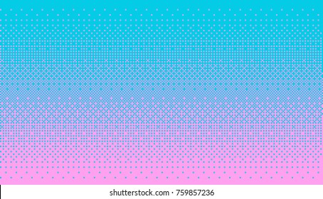 Pixel art dithering background in pink and blue color.