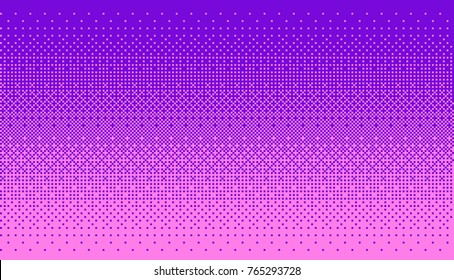 Pixel art fundo dithering em cor rosa e roxo.