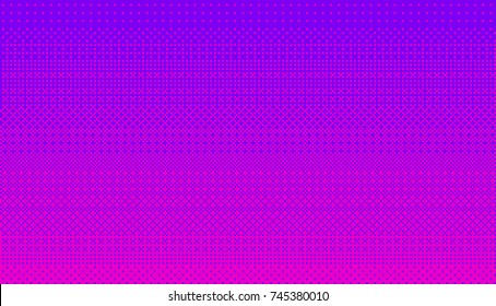 Pixel art fundo dithering em cor rosa-e-roxo.