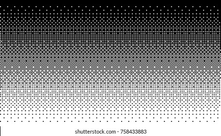 Pixel art dithering background in white and black color.