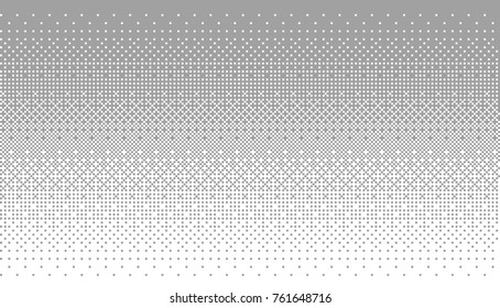 Pixel art dithering background in white and gray color.