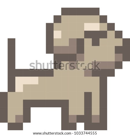 pixel art dog 16