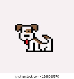 pixel art dog