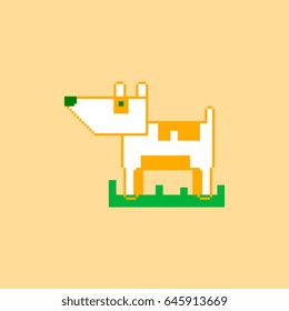 pixel art dog