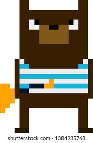 Pixel Art Dog Version Sailor