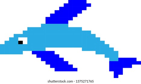 pixel art Dolphinn