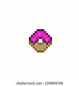 pixel art donut