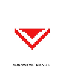 Pixel Art Down Stock Vector (Royalty Free) 1336771145 | Shutterstock