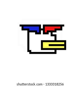 pixel art duck