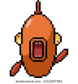Pixelkunst der Fischfront