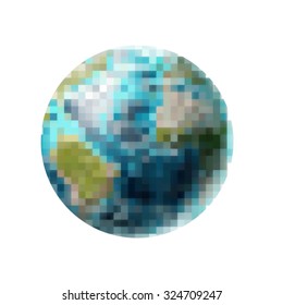 Pixel Art Earth