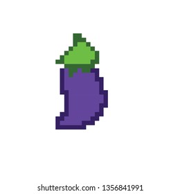 pixel  art    eggplant
