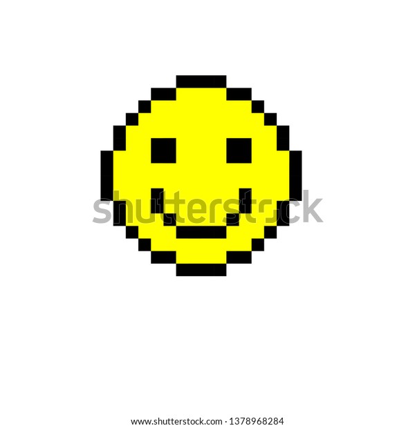 Pixel Art Emoji Stock Vector (Royalty Free) 1378968284 | Shutterstock