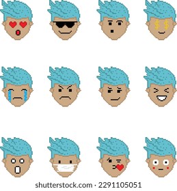 Pixel Art of Emoji Design, Express Yourself with Pixel Art Emoji Designs: A Playful Twist on Digital Communication