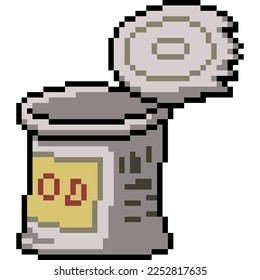 pixel art of empty can junk