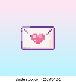 Pixel Art Envelope Icon 8 Bit Stock Vector (Royalty Free) 2185924151 ...