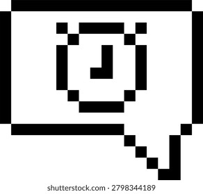 Pixel Art Ephemeral Chat Bubble Icon