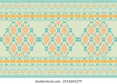 Pixel arte padrão étnico oriental design tradicional para tecido de vestuário tecido Aztec africano indonésio padrão sem costura tecido impressão pano vestido tapete cortinas e sarong