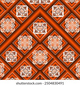 Pixel art ethnic, Pattern fabric pixel, design for background, clothing, decorative, drapery, cloth embroidery, geometric pixel art, handcraft, wallpaper, carpet, bag, card, cushions, ethnic flora