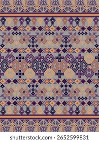 Pixel art étnico, pixel de tecido padrão, design para fundo, roupas, decorativo, drapery, bordado de pano, arte geométrica pixel, artesanato, papel de parede, tapete, saco, cartão, almofadas, imprimir, étnico