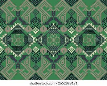 
Pixel art étnico, pixel de tecido padrão, design para fundo, roupas, decorativo, drapery, bordado de pano, arte geométrica pixel, artesanato, papel de parede, tapete, saco, cartão, almofadas, imprimir, étnico