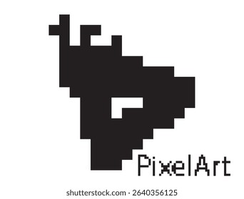 Pixel art eye icon, 8 bit retro style human eyeball, simple computing see symbol, vision mosaic pixelart eye design