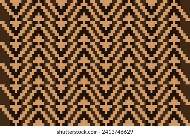 Pixel art fabric pattern. ethnic Abstract, fabric design pixel art. geometric background designed for fabric patterns, textiles, home decor, cross stitch, scarves