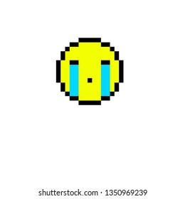 Sad Face Pixel Art