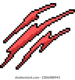 pixel art of fantasy scratch effect