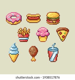 Pixel Art - Fast Food