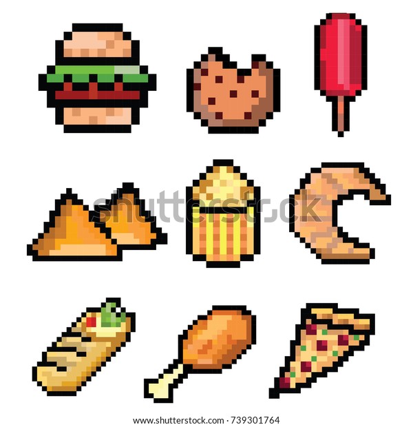 Fast Food Pixel Art