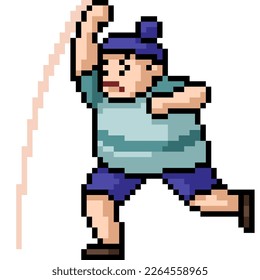 pixel art of fat boy punch