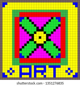 pixel art flower - Powered by Shutterstock - Get 15% off with code: PIKWIZARD15