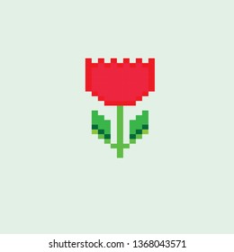 pixel art flower