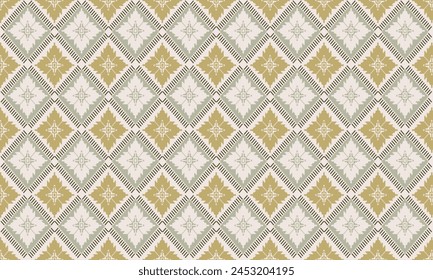 pixel art flower on white background oriental seamless pattern.ornament. Ethnic .decor style.  geometric ornament. Vector seamless pattern.  blanket, rug. Woven carpet fabric