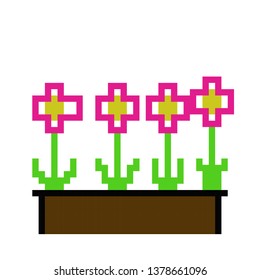 pixel art flower5