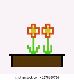 pixel art flower7