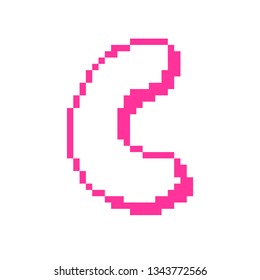 pixel art font C