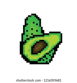 pixel Art fruit Avocado