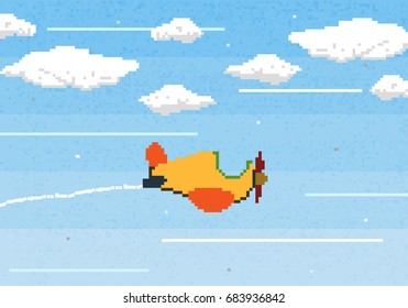 Pixel art game background