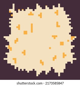 Pixel art game background. 8 bit pixel vector illustration. 