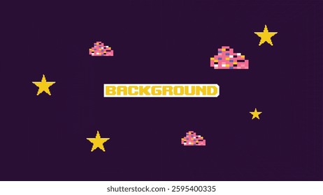Pixel art game background design