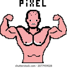 Pixel-Art-Gaming-Vektorgrafik, süßes Pixel