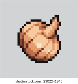 cebolla de ajo de arte píxel. Onion Garlic diseño pixelado para logotipo, web,
aplicación móvil, insignias y parches. Sprite de videojuegos. 8 bits. Ilustración vectorial aislada.