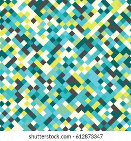 Pixel art geometric vector pattern