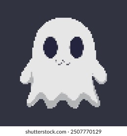 Pixel Art Ghosts. Halloween pixel art