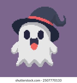 Pixel Art Ghosts. Halloween pixel art